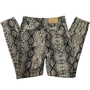 Zara snakeskin print pants Size 2 women
